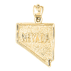 Yellow Gold-plated Silver Nevada Pendant