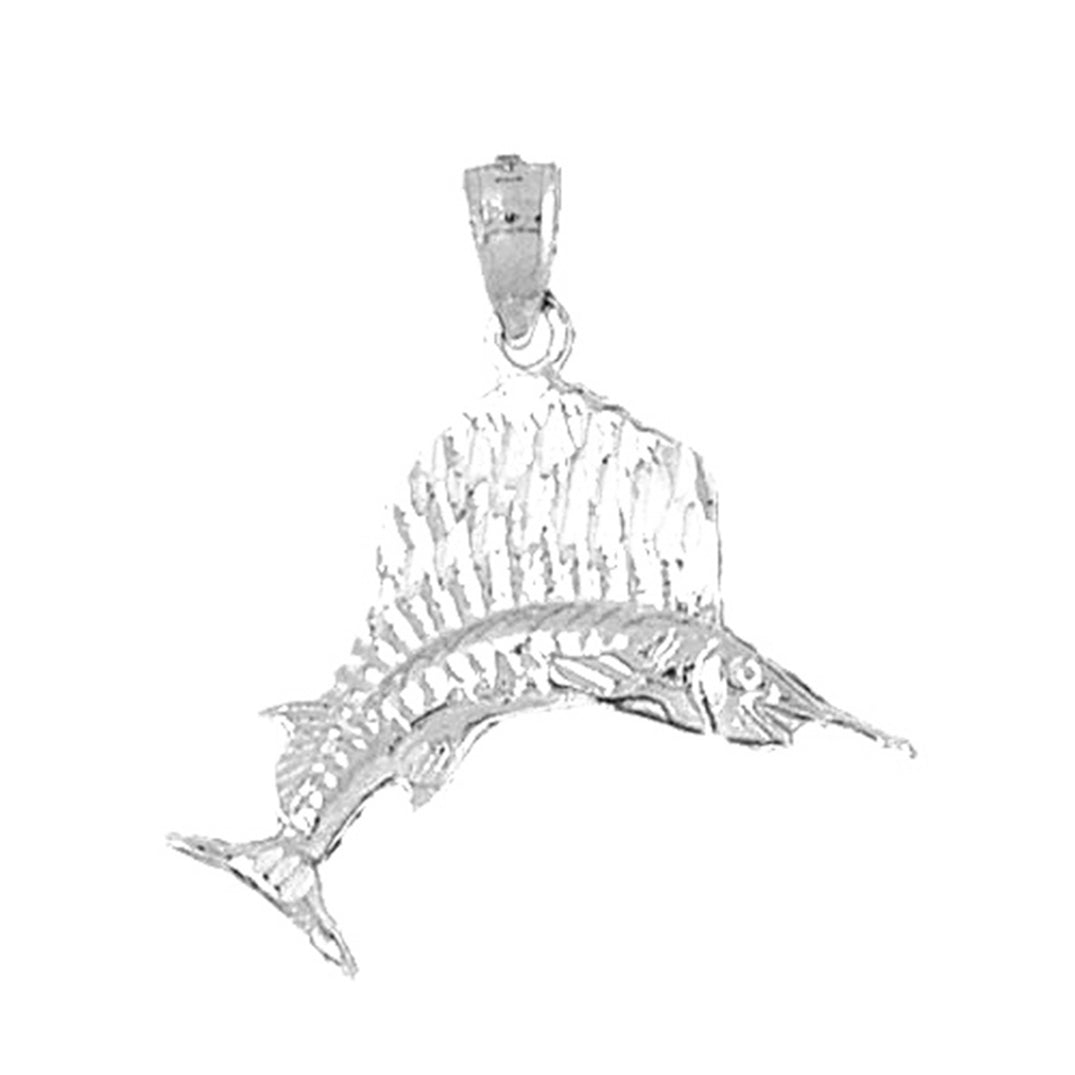 Sterling Silver Sailfish Pendant