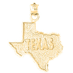 Yellow Gold-plated Silver Texas Pendant