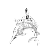Sterling Silver Sailfish Pendant