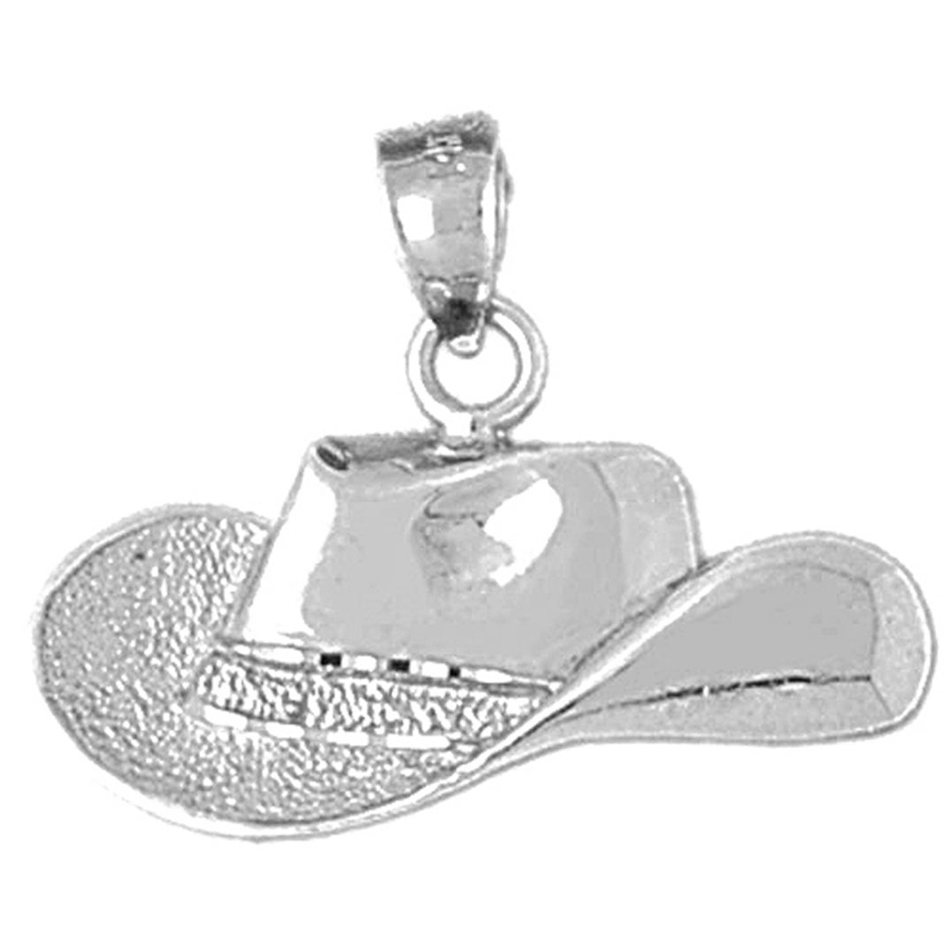 Sterling Silver Cowboy Hat Pendant