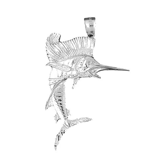Sterling Silver Sailfish Pendant