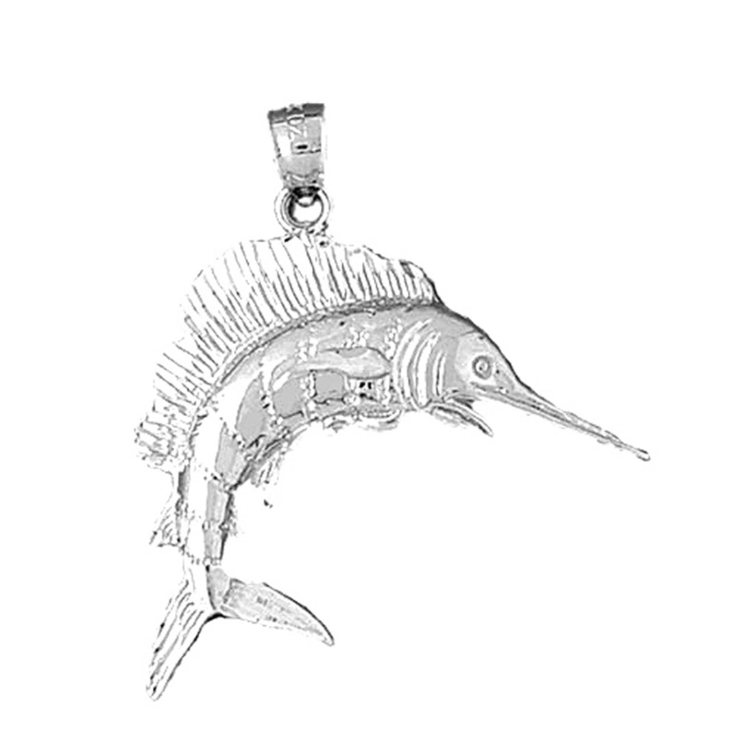 Sterling Silver Sailfish Pendant