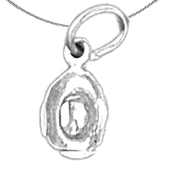 Colgante de sombrero de vaquero 3D de plata de ley (bañado en rodio o oro amarillo)