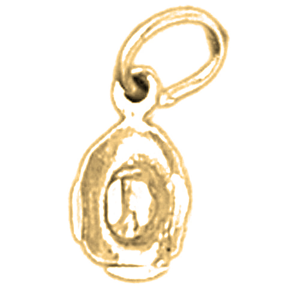 Yellow Gold-plated Silver 3D Cowboy Hat Pendant