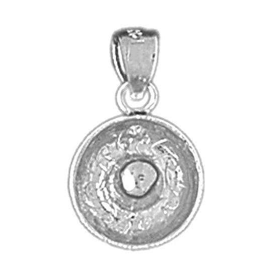 Sterling Silver 3D Sombrero Pendant