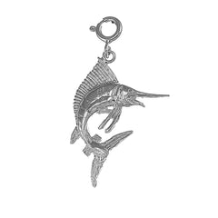 Sterling Silver Marlin Pendant