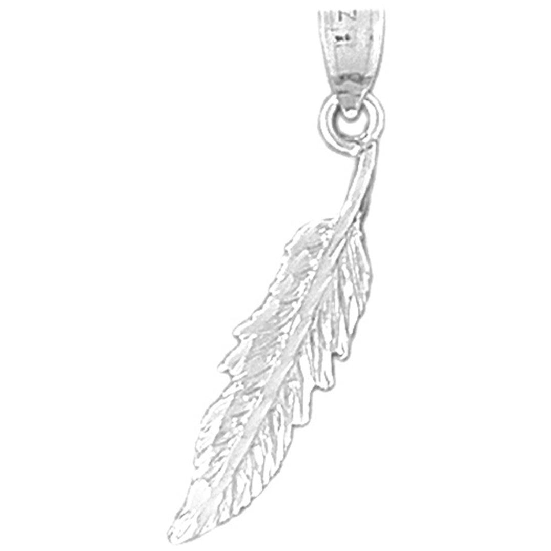 Sterling Silver Feather Pendant
