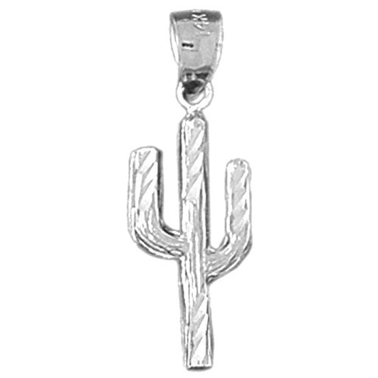 Sterling Silver Cactus Pendant