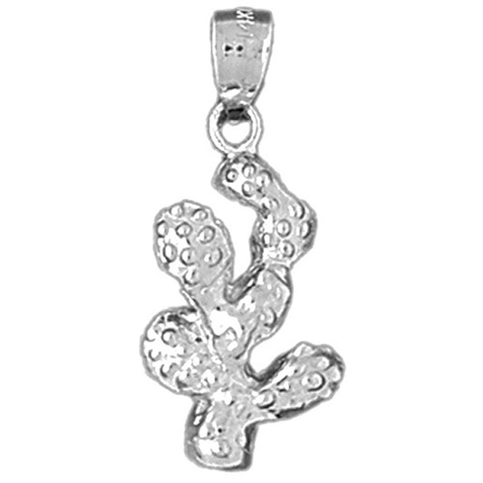 Sterling Silver Cactus Pendant