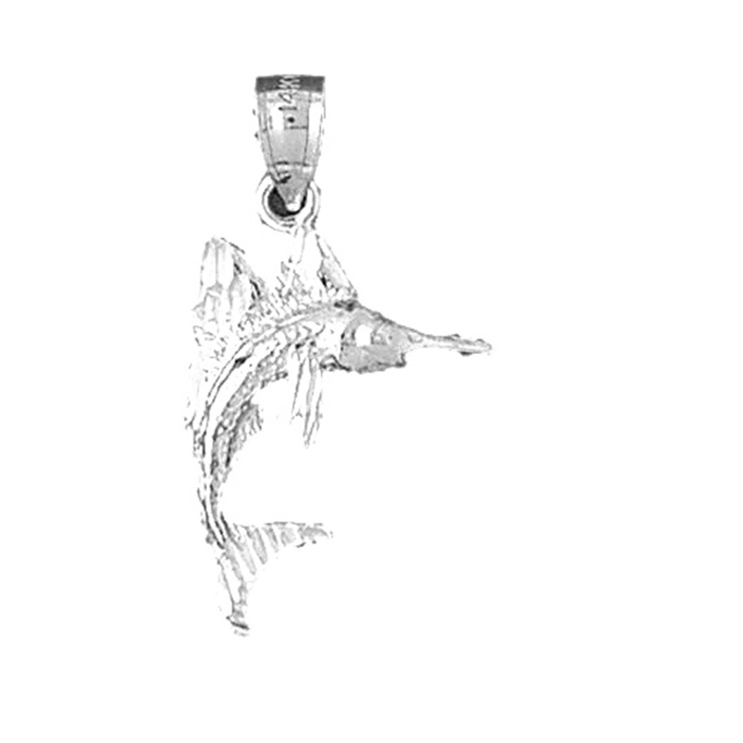 Sterling Silver Sailfish Pendant