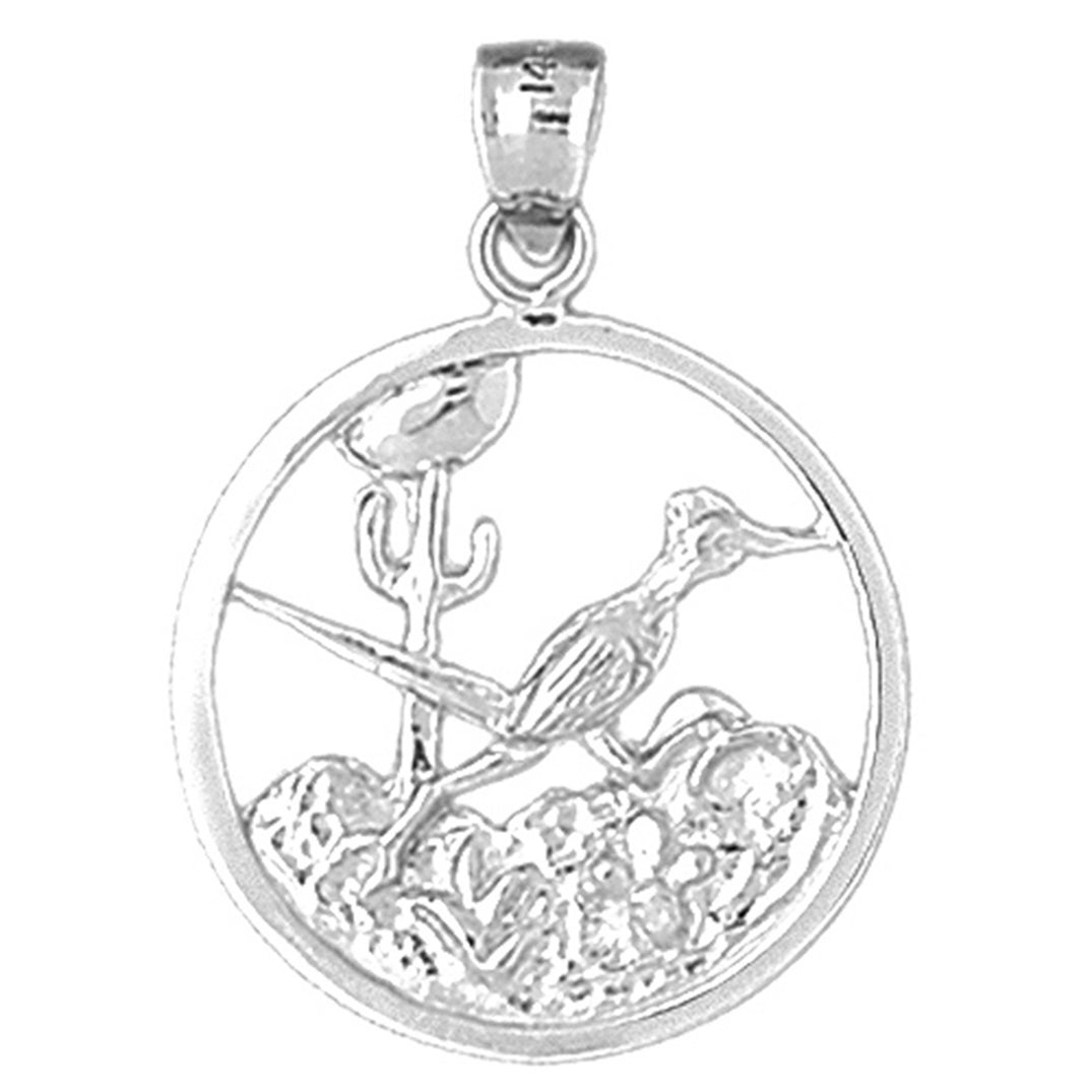Sterling Silver Desert Scene Pendant