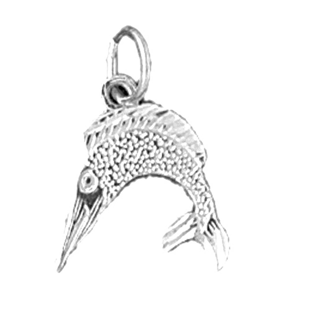 Sterling Silver Sailfish Pendant