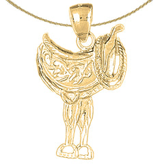 Colgante de plata de ley (chapado en rodio o oro amarillo)