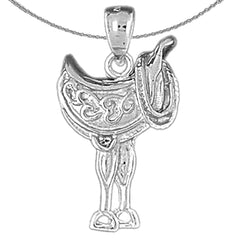 Colgante de plata de ley (chapado en rodio o oro amarillo)