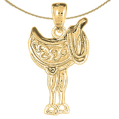 Colgante de plata de ley (chapado en rodio o oro amarillo)