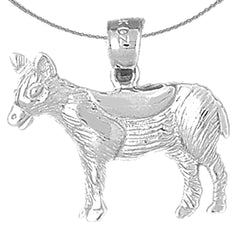 Colgante de cabeza de novillo de plata de ley (bañado en rodio o oro amarillo)