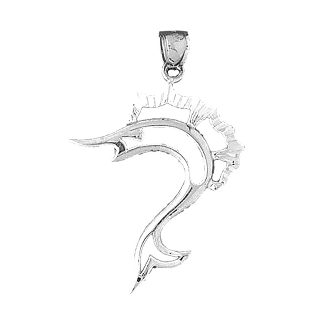 Sterling Silver Sailfish Pendant