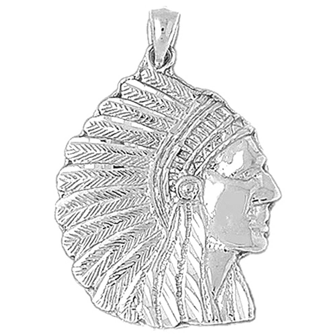 Sterling Silver Indian Head Pendants