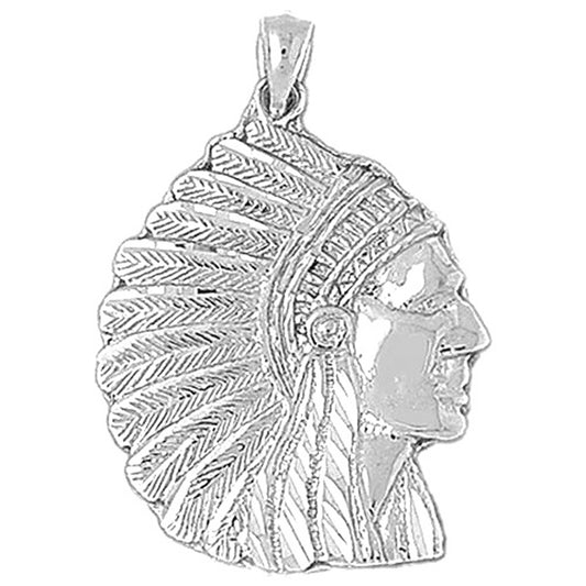 Sterling Silver Indian Head Pendants
