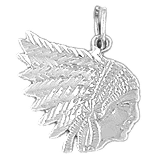 Sterling Silver Indian Head Pendants