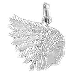 Sterling Silver Indian Head Pendants
