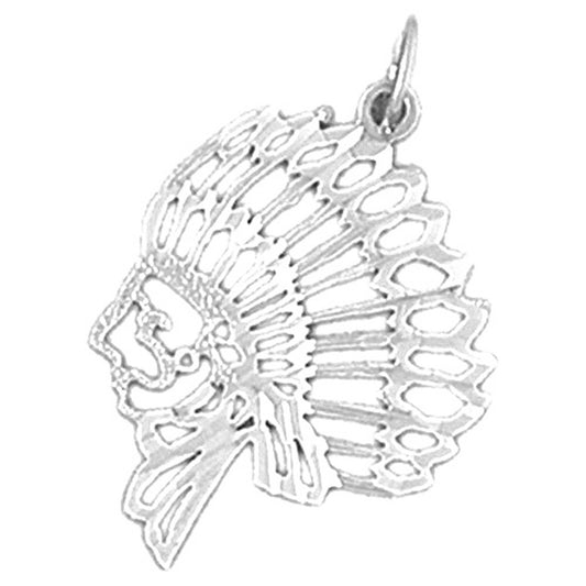Sterling Silver Indian Head Pendants