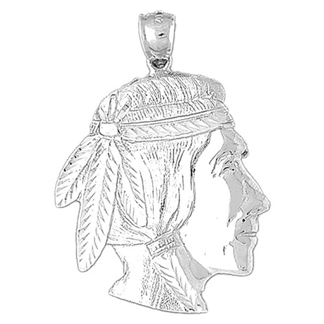 Sterling Silver Indian Head Pendants