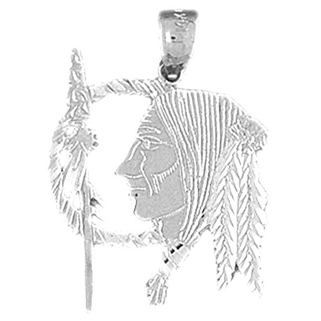 Sterling Silver Indian Head Pendants