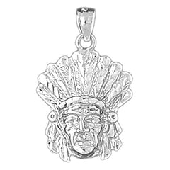 Sterling Silver Indian Head Pendants