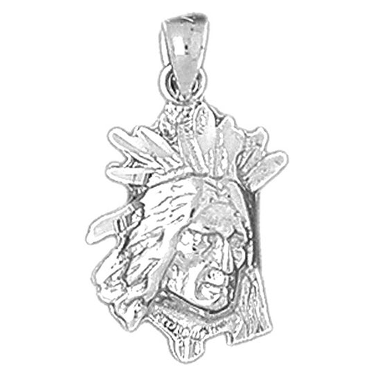 Sterling Silver Indian Head Pendants