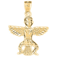 Yellow Gold-plated Silver Indian Symbols Pendants