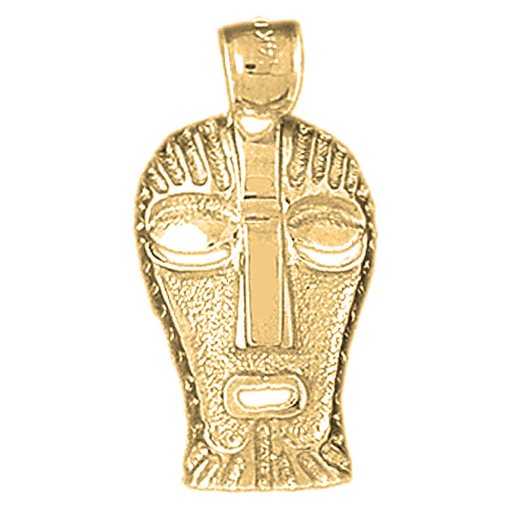 Yellow Gold-plated Silver Indian Symbols Pendants