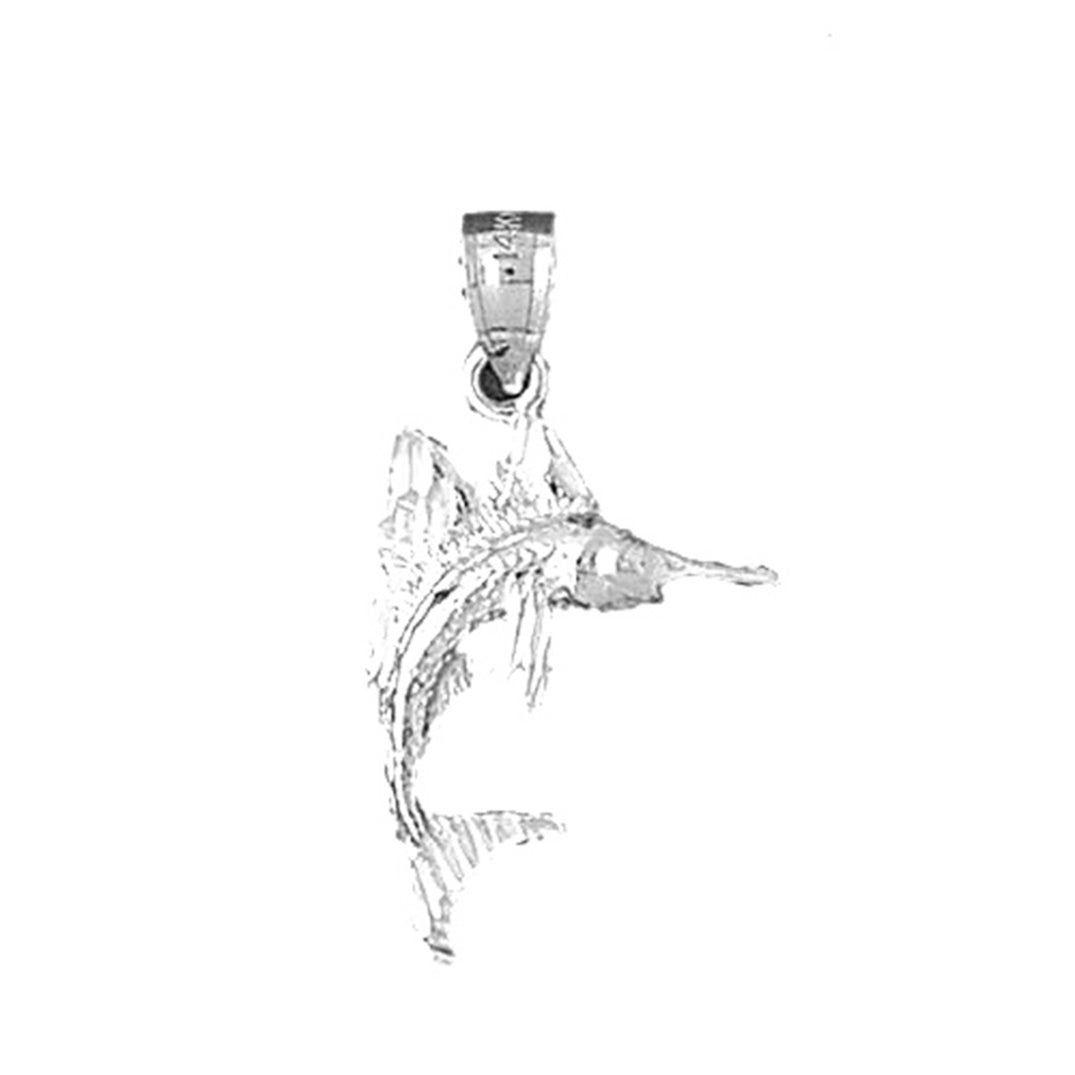 Sterling Silver Sailfish Pendant