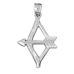 Sterling Silver Bow And Arrow Pendant