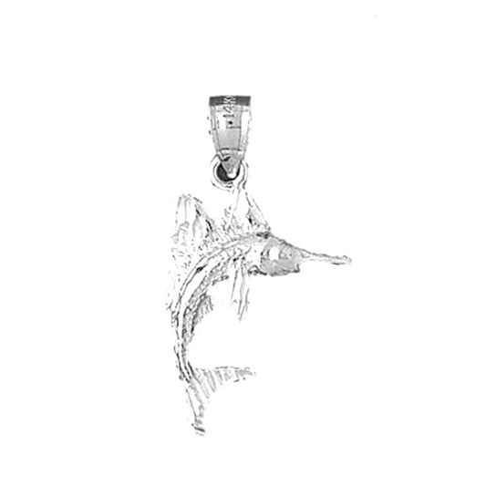 Sterling Silver Sailfish Pendant