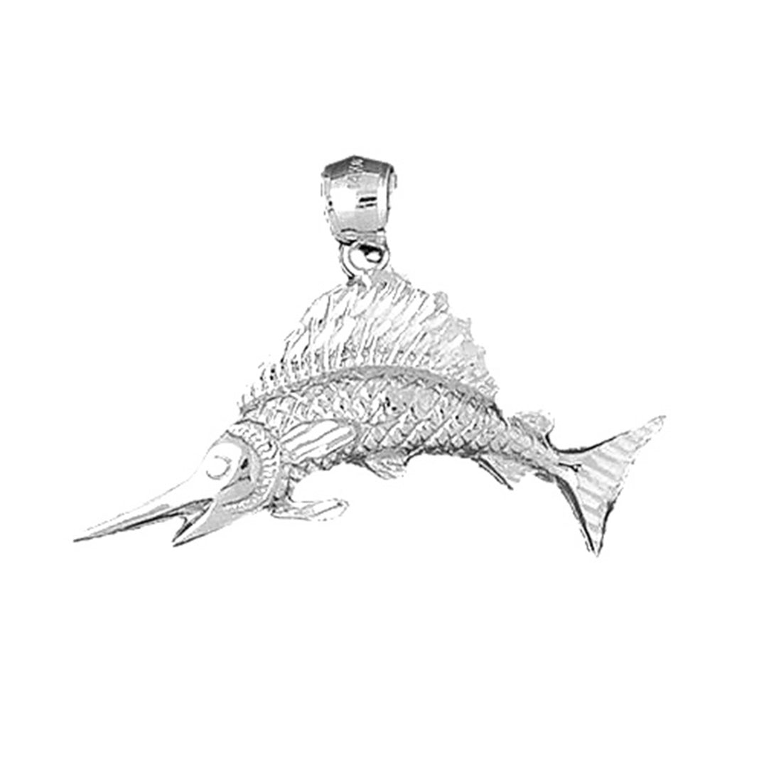 Sterling Silver Sailfish Pendant