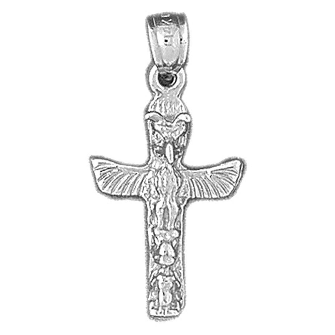 Sterling Silver Totem Pole Pendant