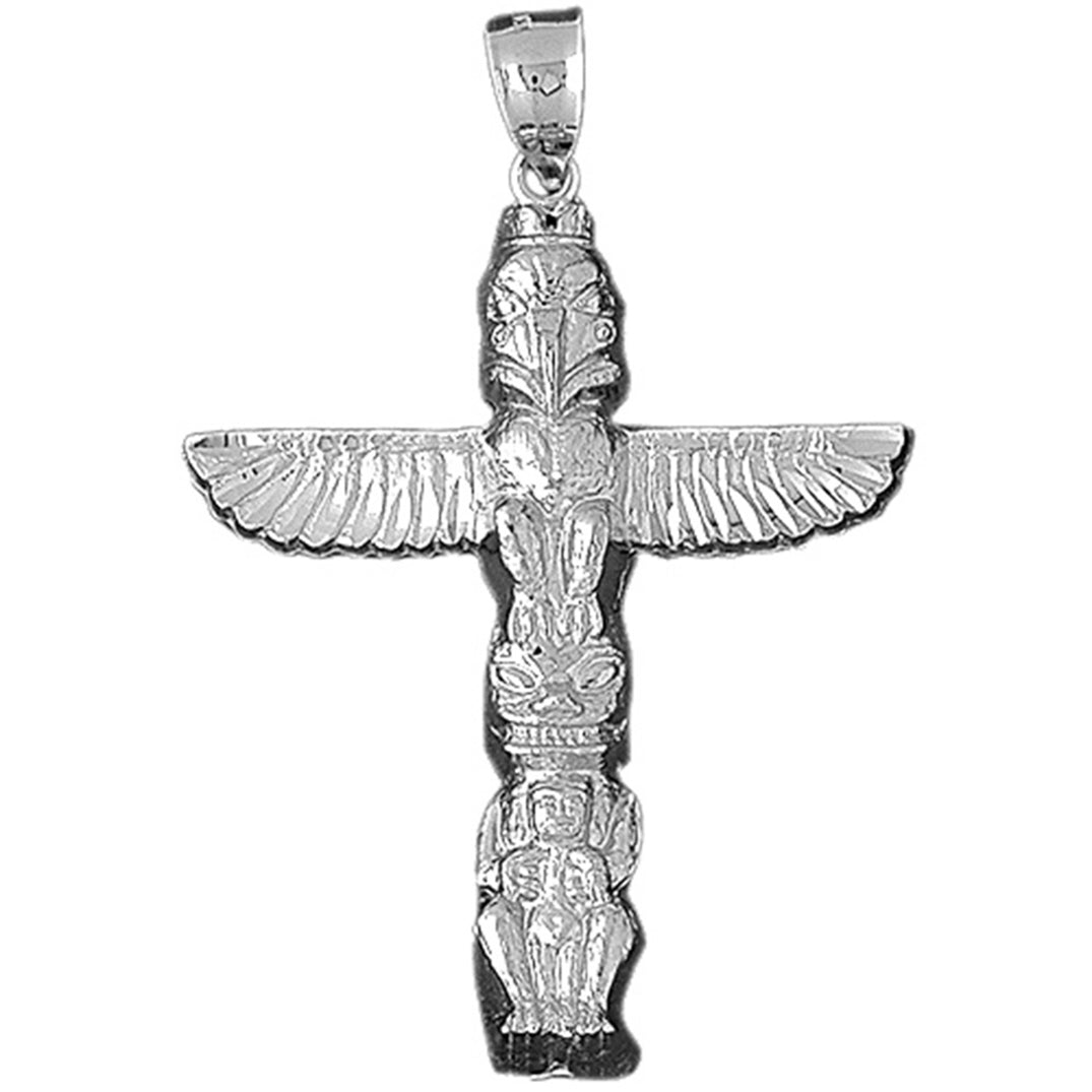 Sterling Silver Totem Pole Pendants