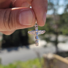 Colgantes de tótem de plata de ley (chapados en rodio o oro amarillo)