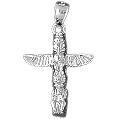 Sterling Silver Totem Pole Pendants