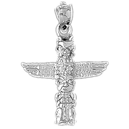 Sterling Silver Totem Pole Pendants