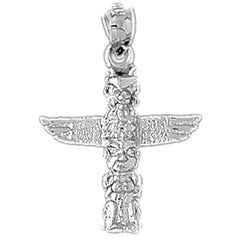 Sterling Silver Totem Pole Pendants