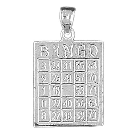 Sterling Silver Bingo Pendant
