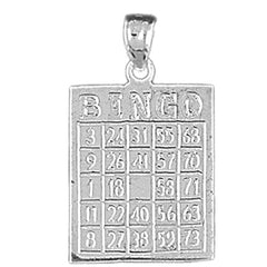 Sterling Silver Bingo Pendant