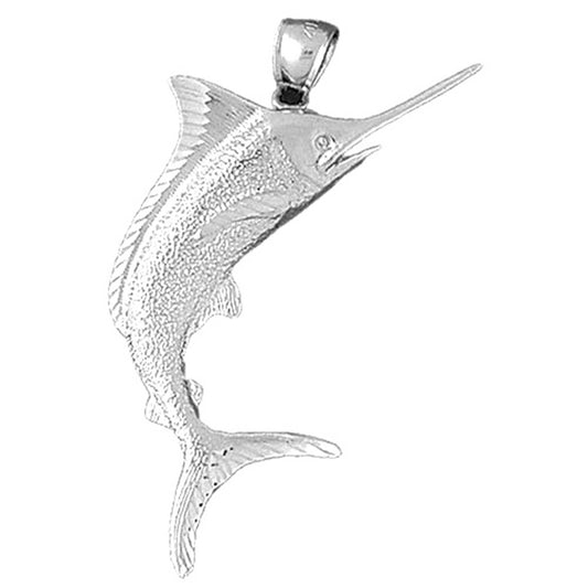 Sterling Silver Marlin Pendant