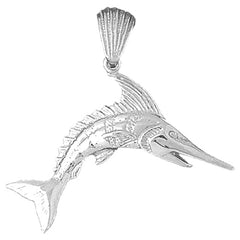 Sterling Silver Marlin Pendant