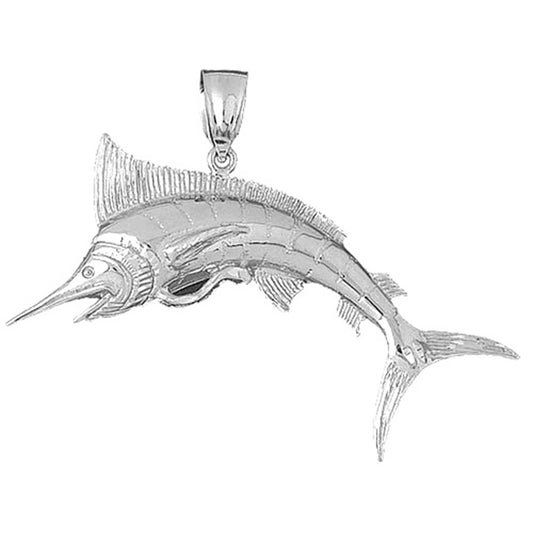 Sterling Silver Marlin Pendant