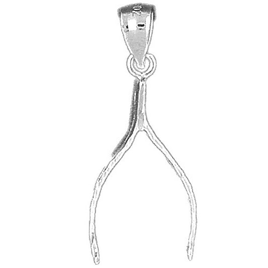 Sterling Silver Wish Bone Pendant