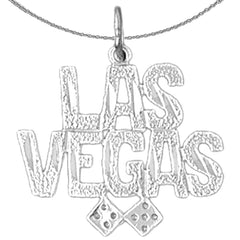 Anhänger Las Vegas aus Sterlingsilber (rhodiniert oder gelbvergoldet)